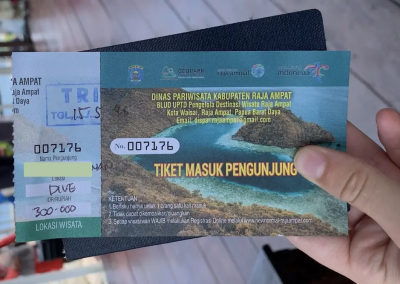Raja Ampat Entry Card & Ticket
